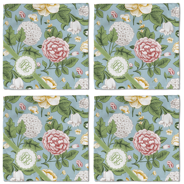 Vintage Floral Cloth Napkins - Personalized Lunch (APPROVAL) Set of 4