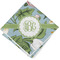 Vintage Floral Cloth Cocktail Napkin - Single w/ Monogram
