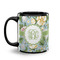 Vintage Floral Coffee Mug - 11 oz - Black
