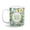Vintage Floral Coffee Mug - 11 oz - White