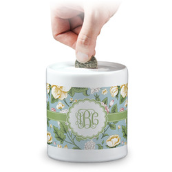 Vintage Floral Coin Bank (Personalized)