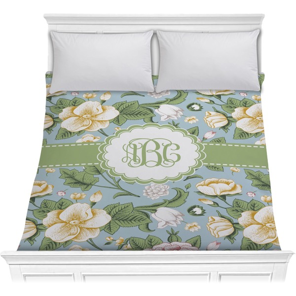 Custom Vintage Floral Comforter - Full / Queen (Personalized)