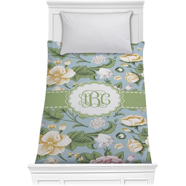 Custom Vintage Floral Comforter - Twin (Personalized)