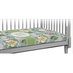 Vintage Floral Crib Fitted Sheet (Personalized)