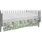 Vintage Floral Crib Skirt (Personalized)