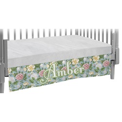 Vintage Floral Crib Skirt (Personalized)