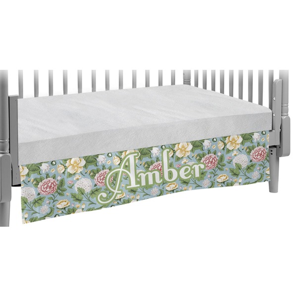 Custom Vintage Floral Crib Skirt (Personalized)