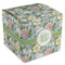 Vintage Floral Cube Favor Gift Box - Front/Main