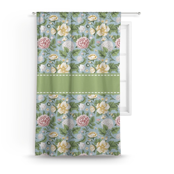 Custom Vintage Floral Curtain - 50"x84" Panel