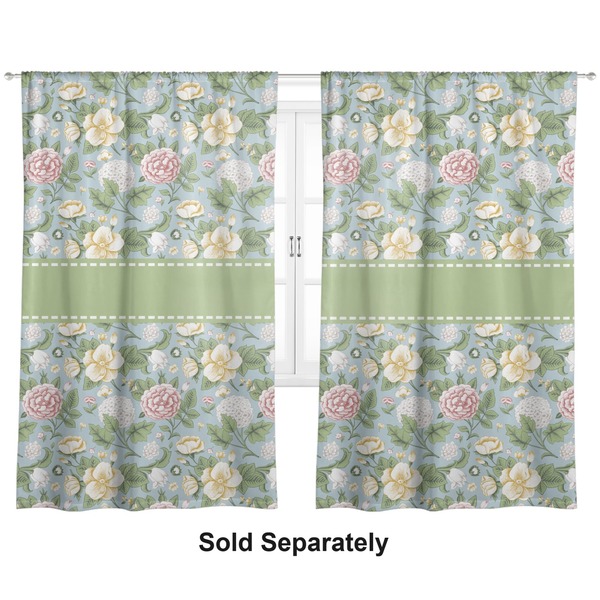 Vintage Floral Curtain 40x63 - Unlined
