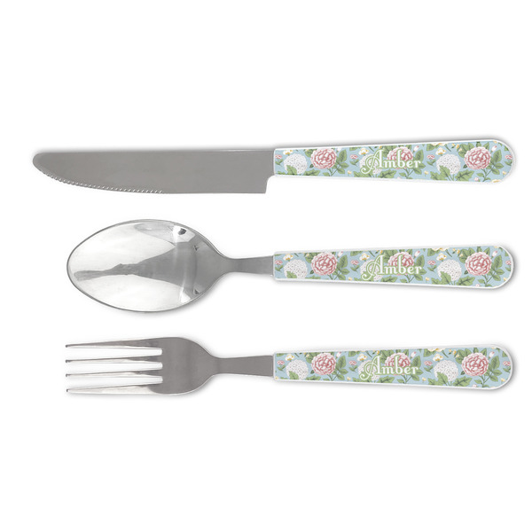 Custom Vintage Floral Cutlery Set (Personalized)