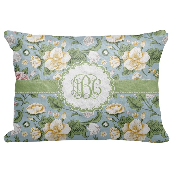 Custom Vintage Floral Decorative Baby Pillowcase - 16"x12" (Personalized)