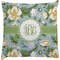Vintage Floral Decorative Pillow Case (Personalized)