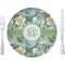 Vintage Floral 10" Glass Lunch / Dinner Plates - Single or Set (Personalized)