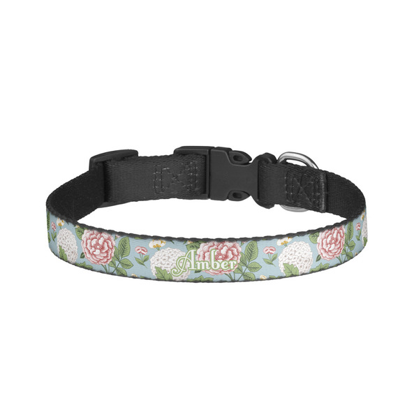 Custom Vintage Floral Dog Collar - Large (Personalized)