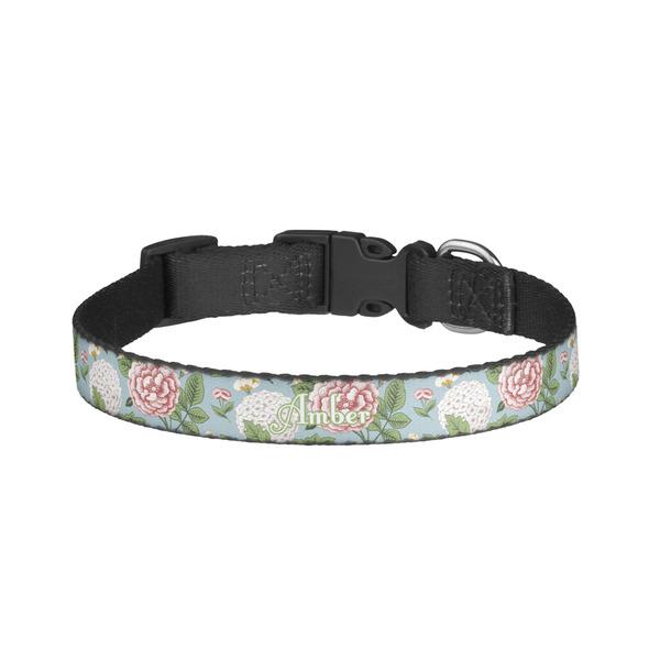 Custom Vintage Floral Dog Collar - Small (Personalized)