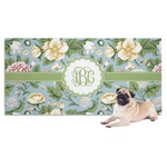 Vintage Floral Dog Towel (Personalized)