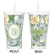 Vintage Floral Double Wall Tumbler with Straw - Approval