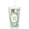Vintage Floral Double Wall Tumbler with Straw (Personalized)