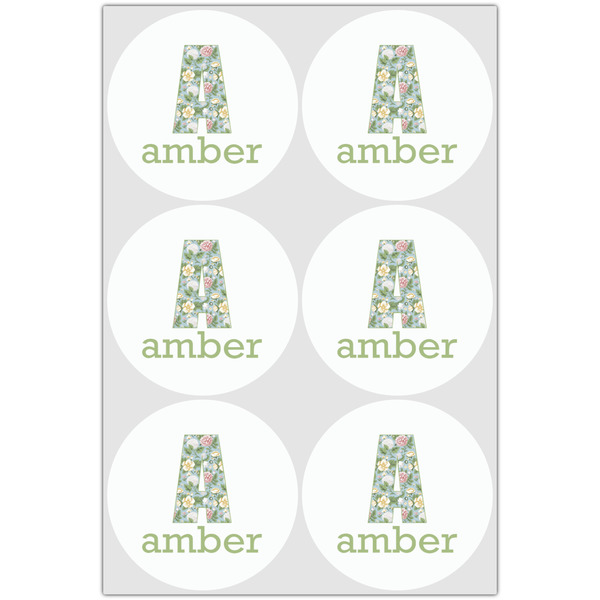 Vintage Floral Drink Topper - Large - Set of 6