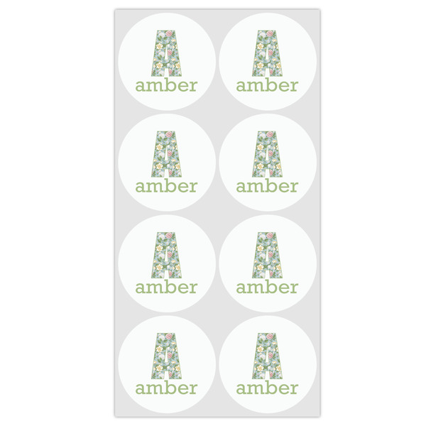 Vintage Floral Drink Topper - Medium - Set of 12