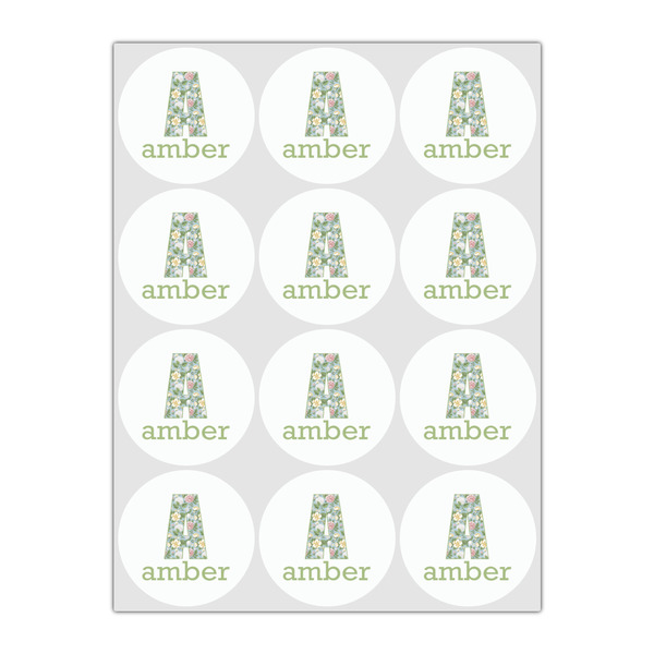 Vintage Floral Drink Topper - Small - Set of 12