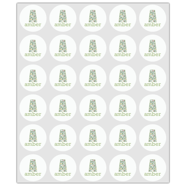 Vintage Floral Drink Topper - XSmall - Set of 30