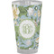 Vintage Floral Pint Glass - Full Color - Front View