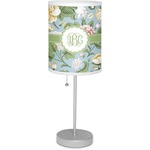 Vintage Floral 7" Drum Lamp with Shade Linen (Personalized)