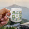 Vintage Floral Espresso Cup - 3oz LIFESTYLE (new hand)