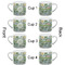 Vintage Floral Espresso Cup - 6oz (Double Shot Set of 4) APPROVAL