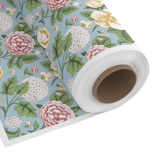 Custom Vintage Floral Fabric by the Yard - Copeland Faux Linen