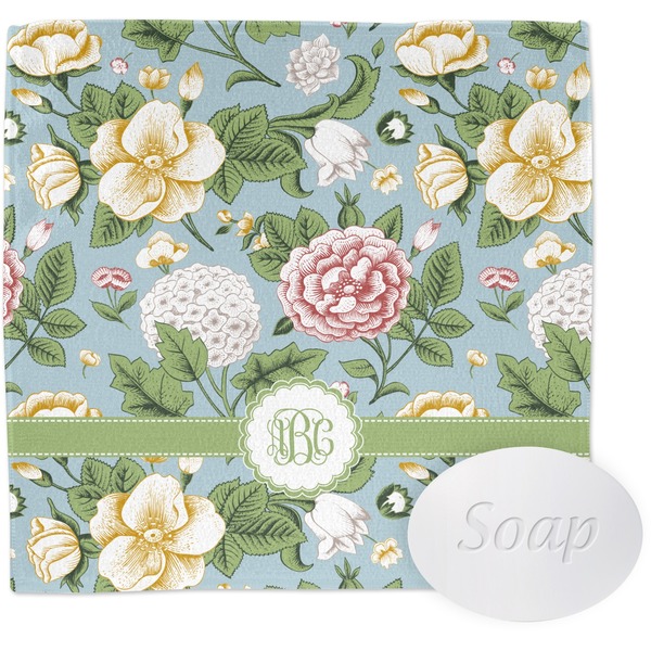 Custom Vintage Floral Washcloth (Personalized)