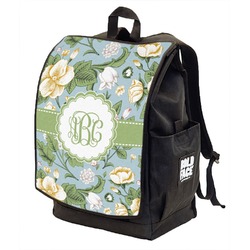 Vintage Floral Backpack w/ Front Flap  (Personalized)