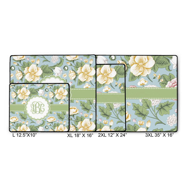 Vintage Floral Gaming Mats - SIZE CHART