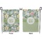 Vintage Floral Garden Flag - Double Sided Front and Back