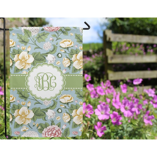 Vintage Floral Garden Flag - Outside In Flowers