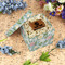 Vintage Floral Gift Boxes with Lid - Canvas Wrapped - Small - In Context