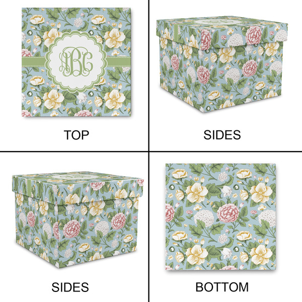 Vintage Floral Gift Boxes with Lid - Canvas Wrapped - X-Large - Approval