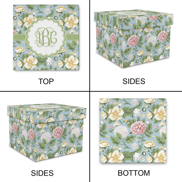 Vintage Floral Gift Boxes with Lid - Canvas Wrapped - XX-Large - Approval