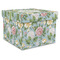 Vintage Floral Gift Boxes with Lid - Canvas Wrapped - XX-Large - Front/Main