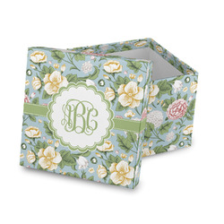 Vintage Floral Gift Box with Lid - Canvas Wrapped (Personalized)