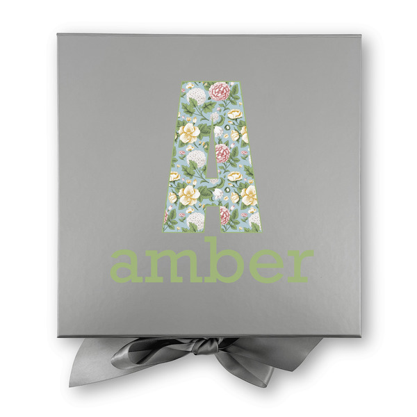 Vintage Floral Gift Boxes with Magnetic Lid - Silver - Approval