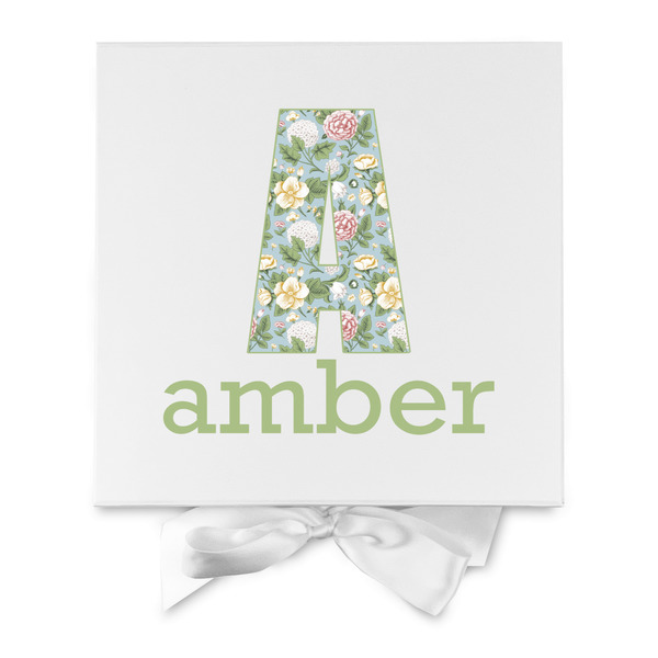 Vintage Floral Gift Boxes with Magnetic Lid - White - Approval