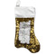 Vintage Floral Reversible Sequin Stocking - Gold (Personalized)