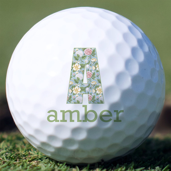 Custom Vintage Floral Golf Balls (Personalized)