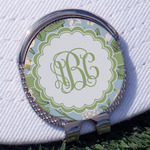 Vintage Floral Golf Ball Marker - Hat Clip