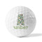 Vintage Floral Golf Balls - Generic - Set of 12 - FRONT