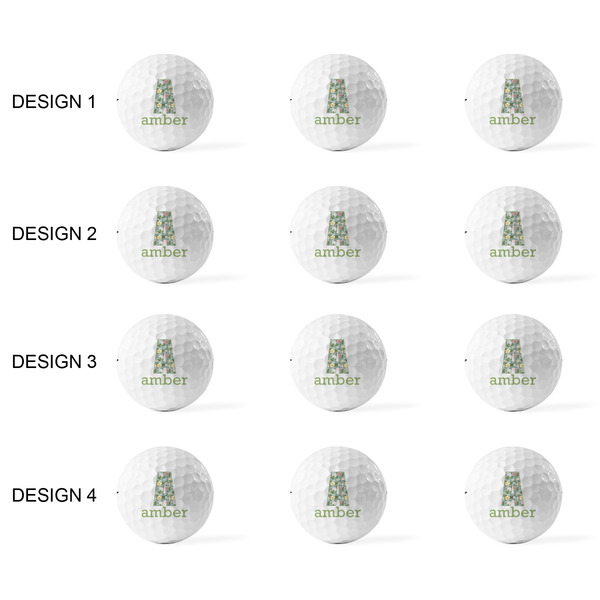 Vintage Floral Golf Balls - Titleist - Set of 12 - APPROVAL