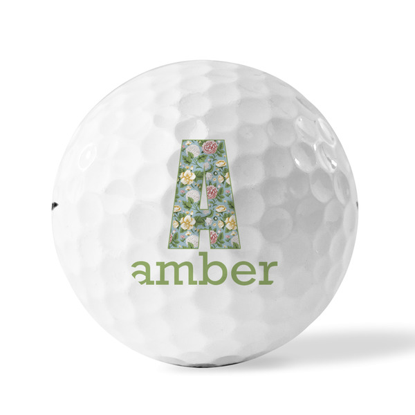 Vintage Floral Golf Balls - Titleist - Set of 12 - FRONT